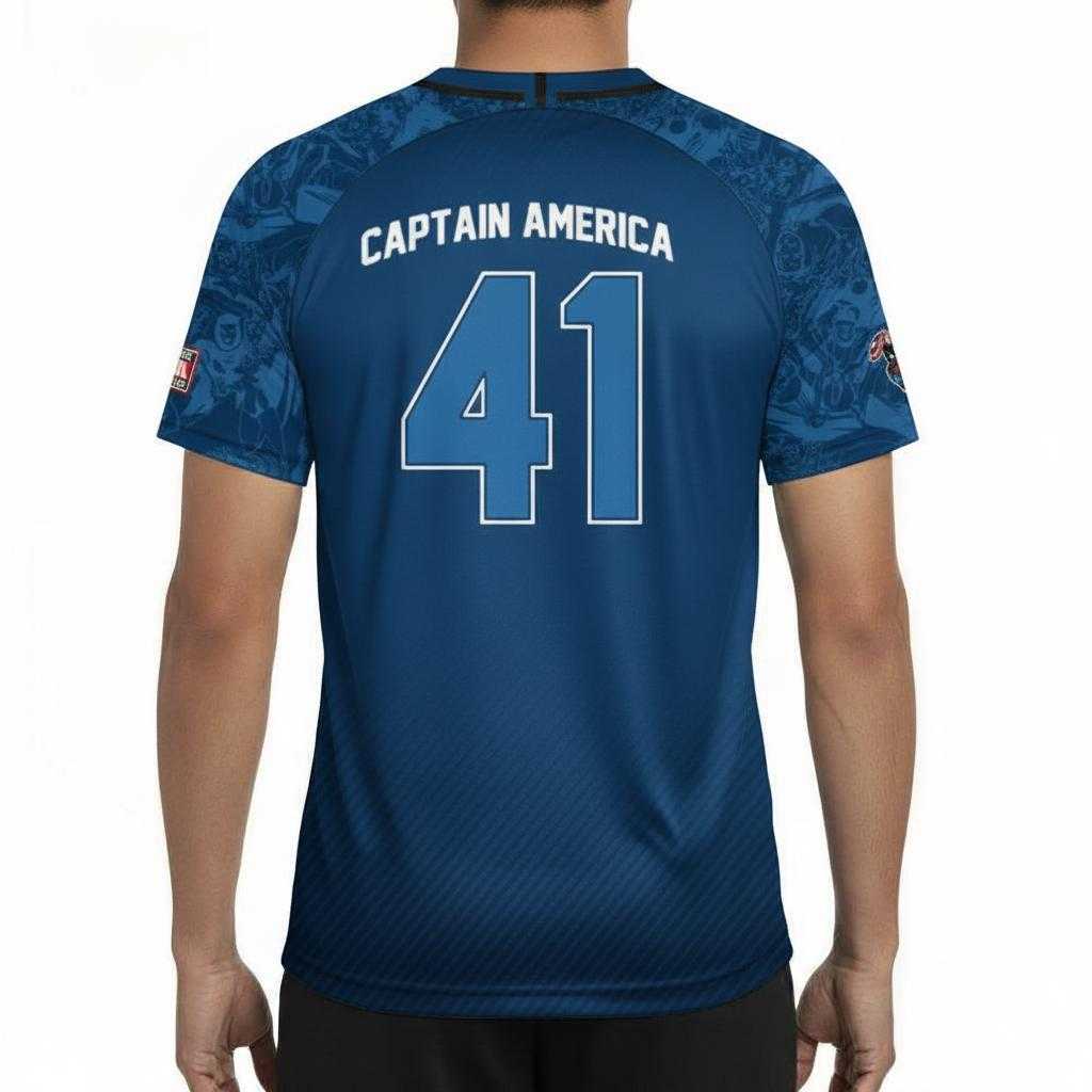 Maillot Foot Captain America Jersey 41
