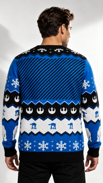 Star Wars Pull de Noël Star Wars™ R2-D2 – Pull Tricoté Officiel Bleu Marine - Pull-over | Professional Product Photo 1