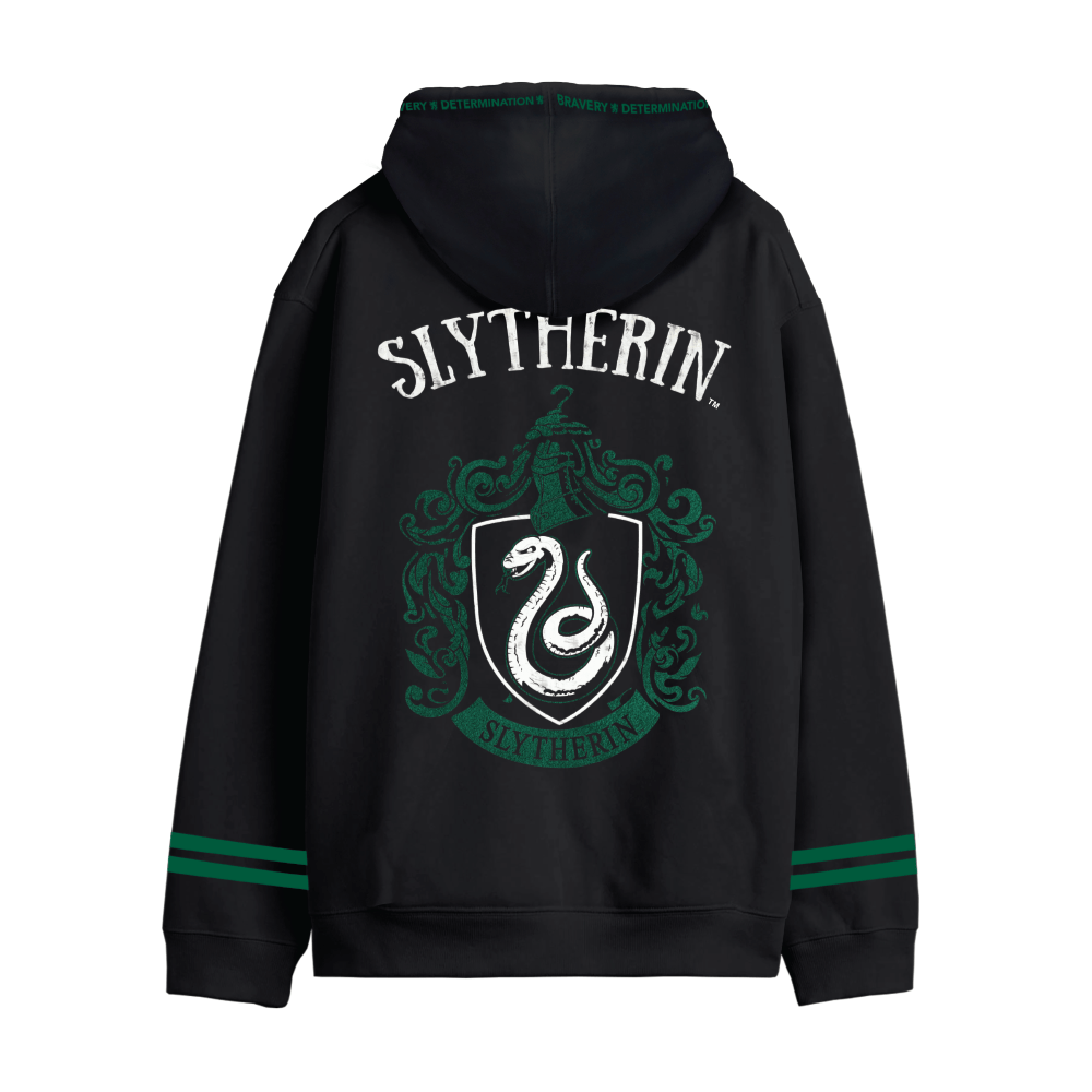 Sweat Harry Potter Serpentard Crest Noir et Vert Harry Potter Sweat-shirt