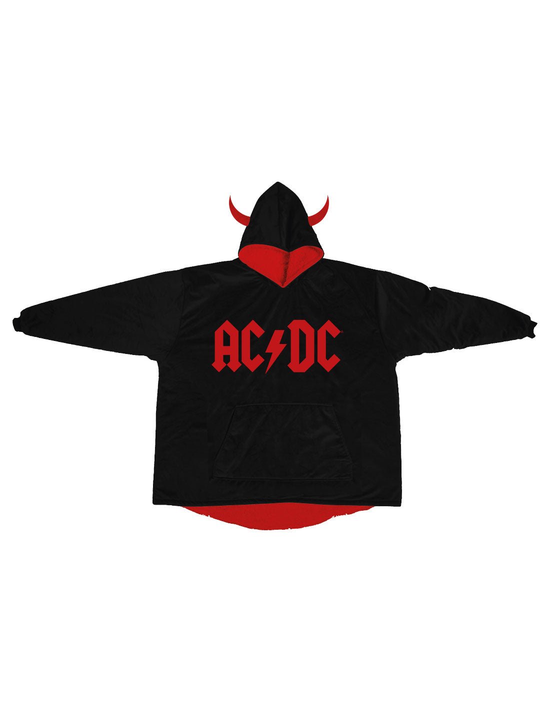 Sweat AC/DC Plaid - Pull géant unisexe oversize
