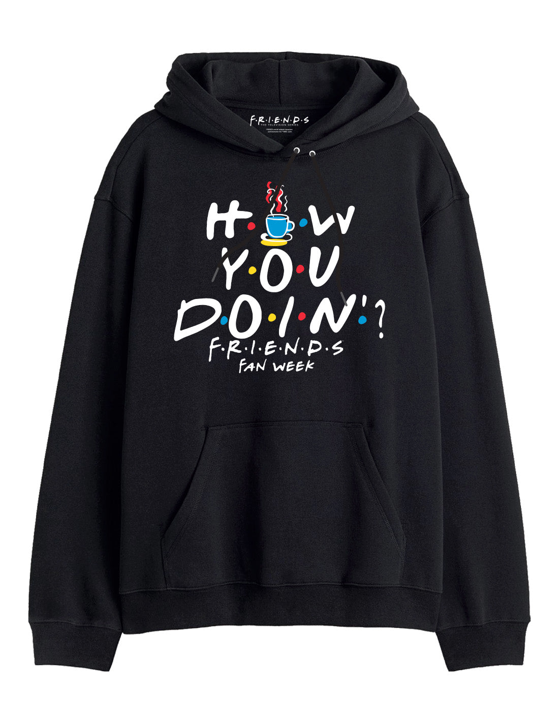 Sweat-shirt FRIENDS noir - How You Doin?