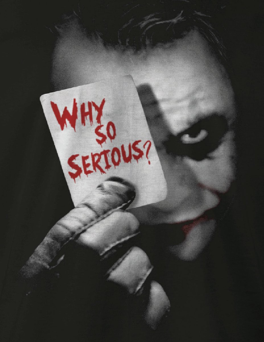 T-shirt Batman DC Comics - Why so serious ? - Legend Icon T-shirt DC Comics