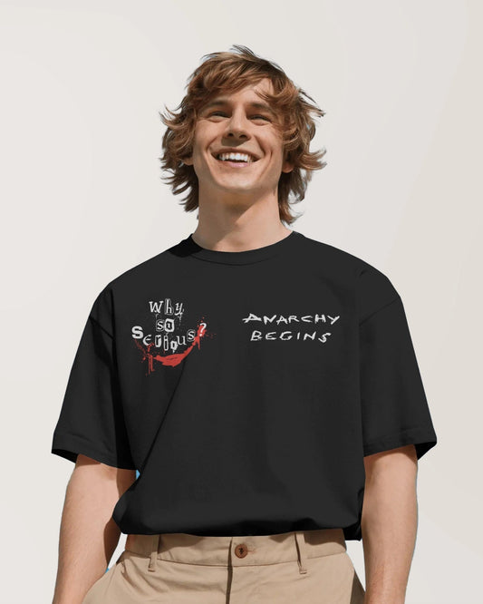 T-shirt Oversize DC Comics  - WHY SO SERIOUS?