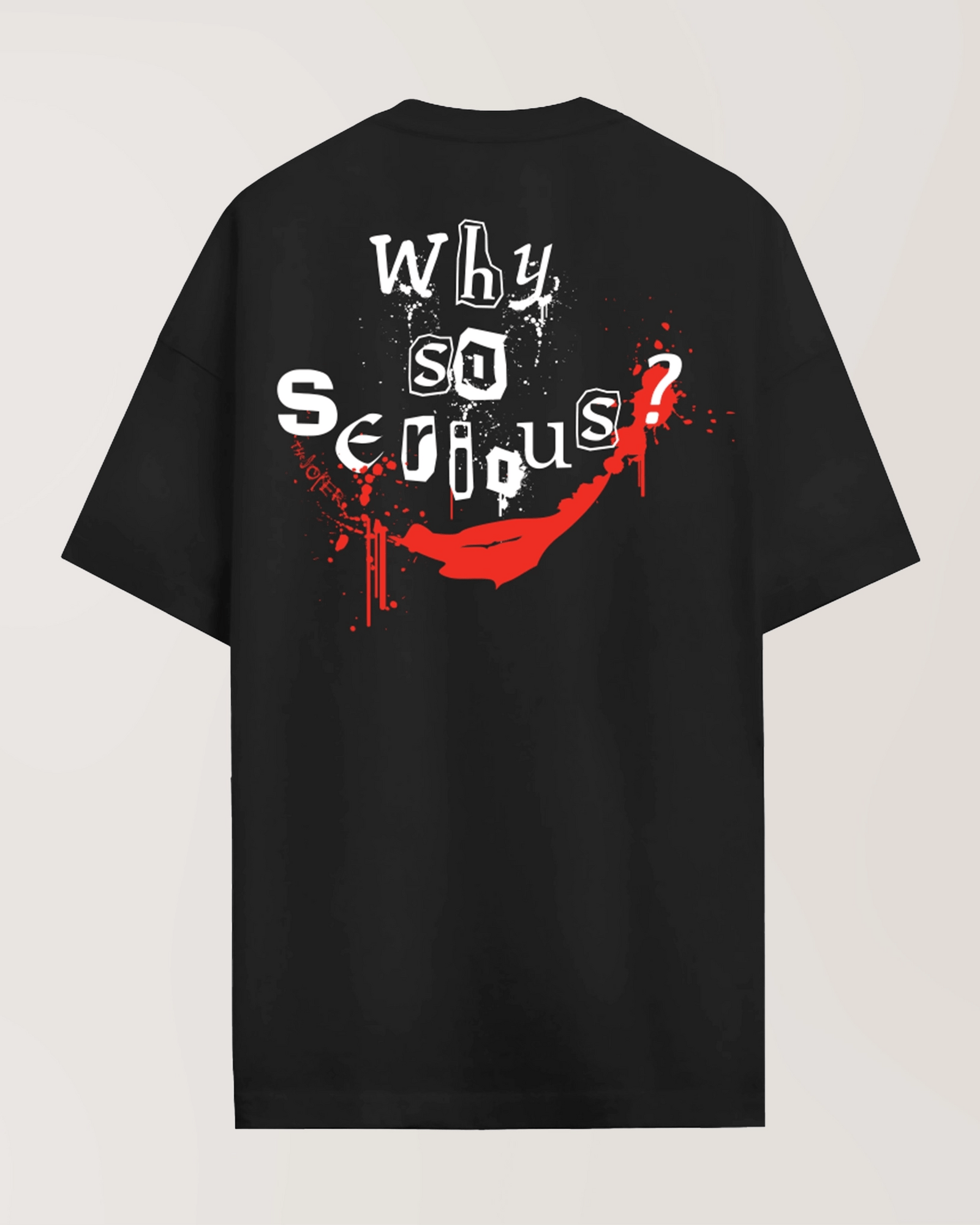 T-shirt Oversize DC Comics  - WHY SO SERIOUS?