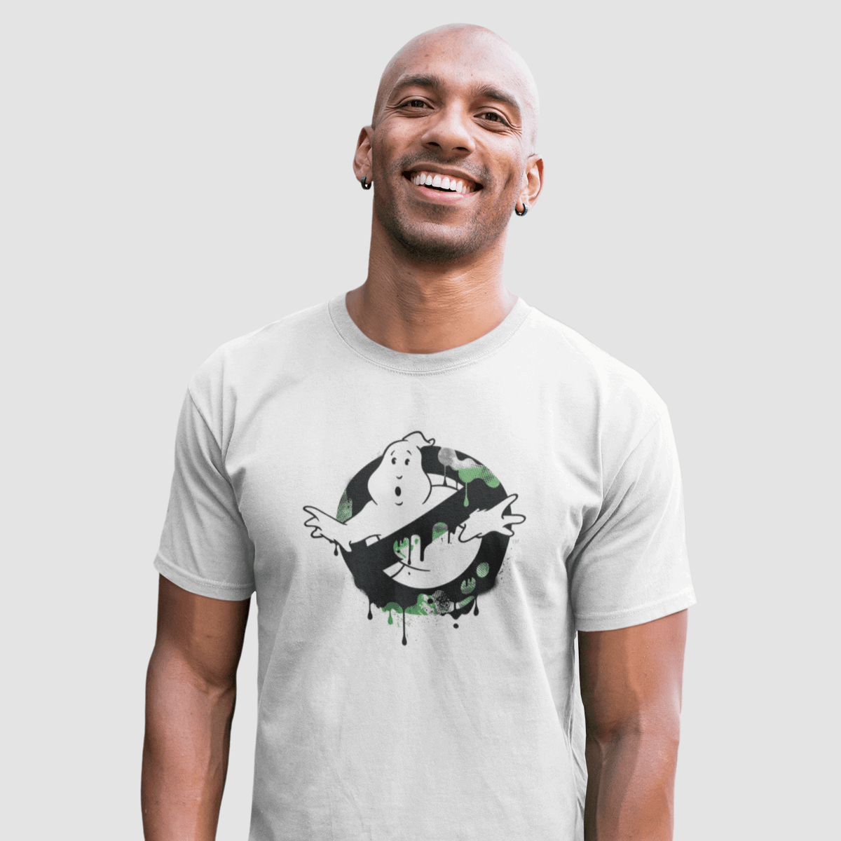 T-shirt Ghostbusters - GREEN PAINT