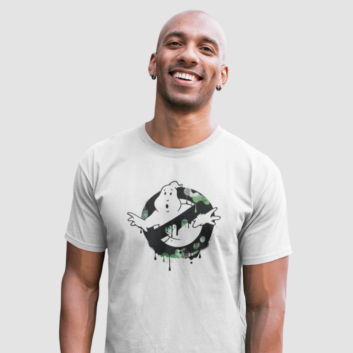 T-shirt Ghostbusters - GREEN PAINT - Legend Icon T-shirt Ghostbusters