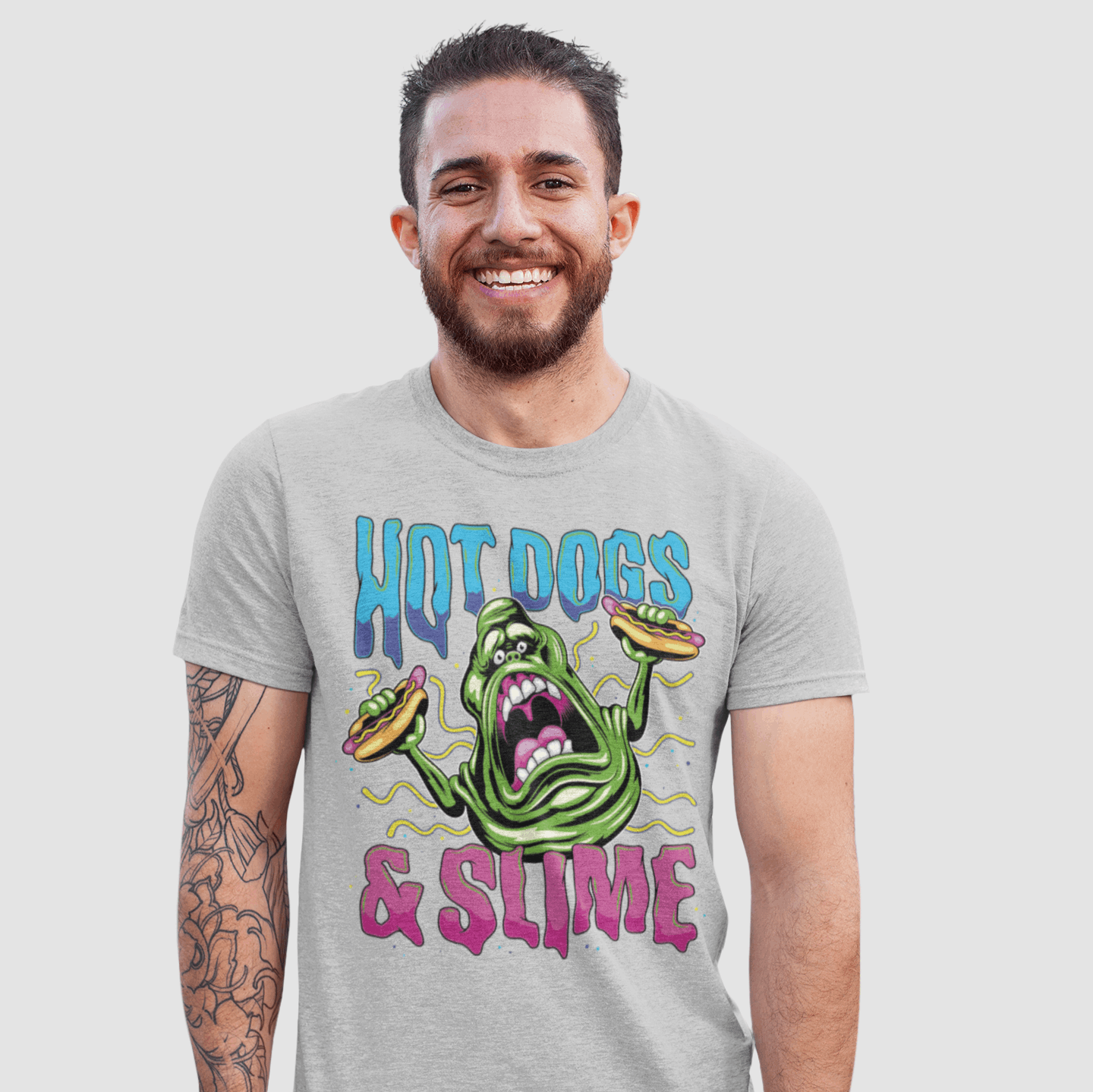 T-shirt Ghostbusters - Hot Dogs And Slime