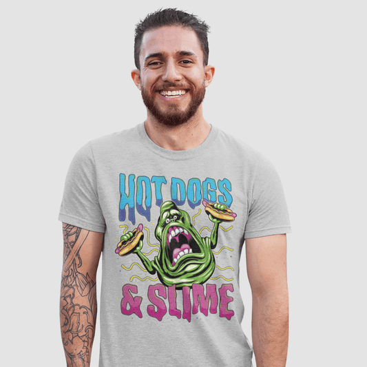 T-shirt Ghostbusters - Hot Dogs And Slime