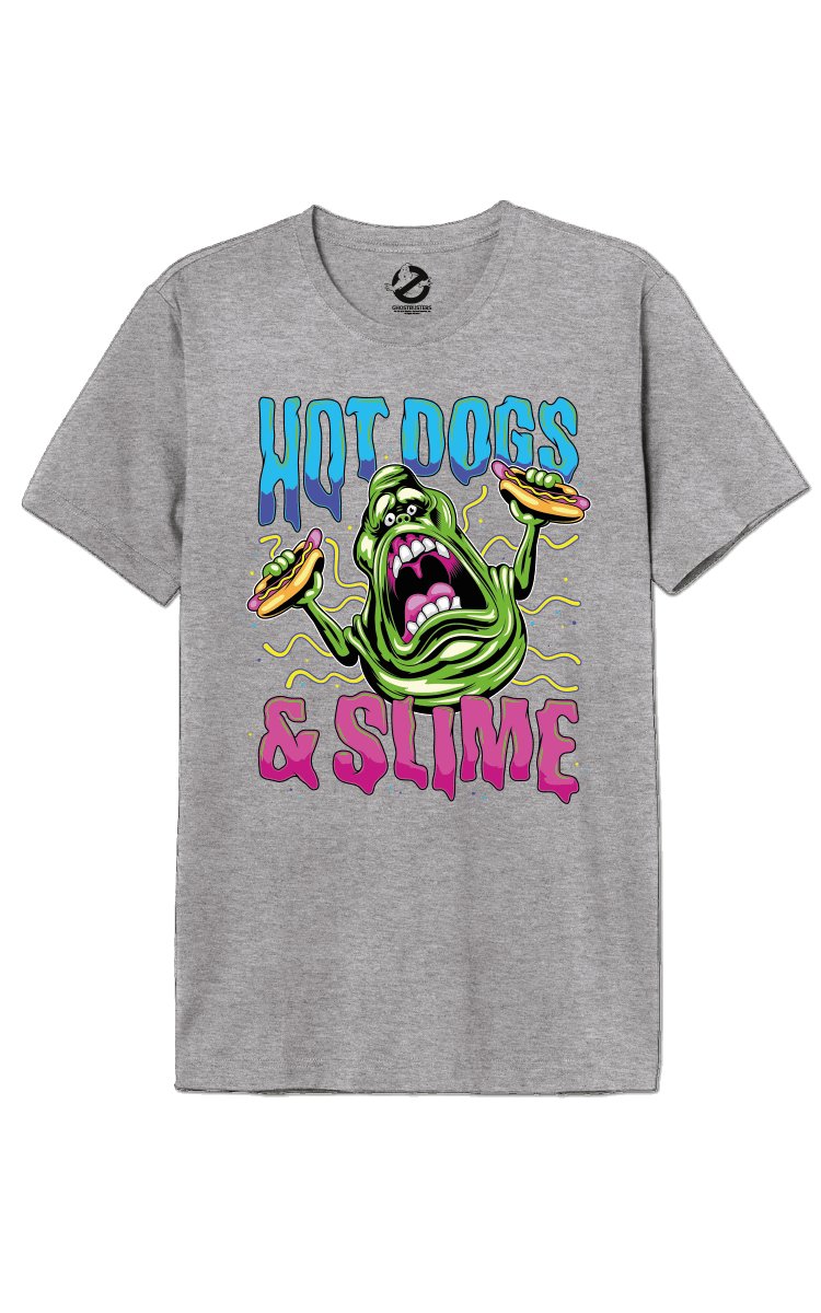 T-shirt Ghostbusters - Hot Dogs And Slime - Legend Icon T-shirt Ghostbusters