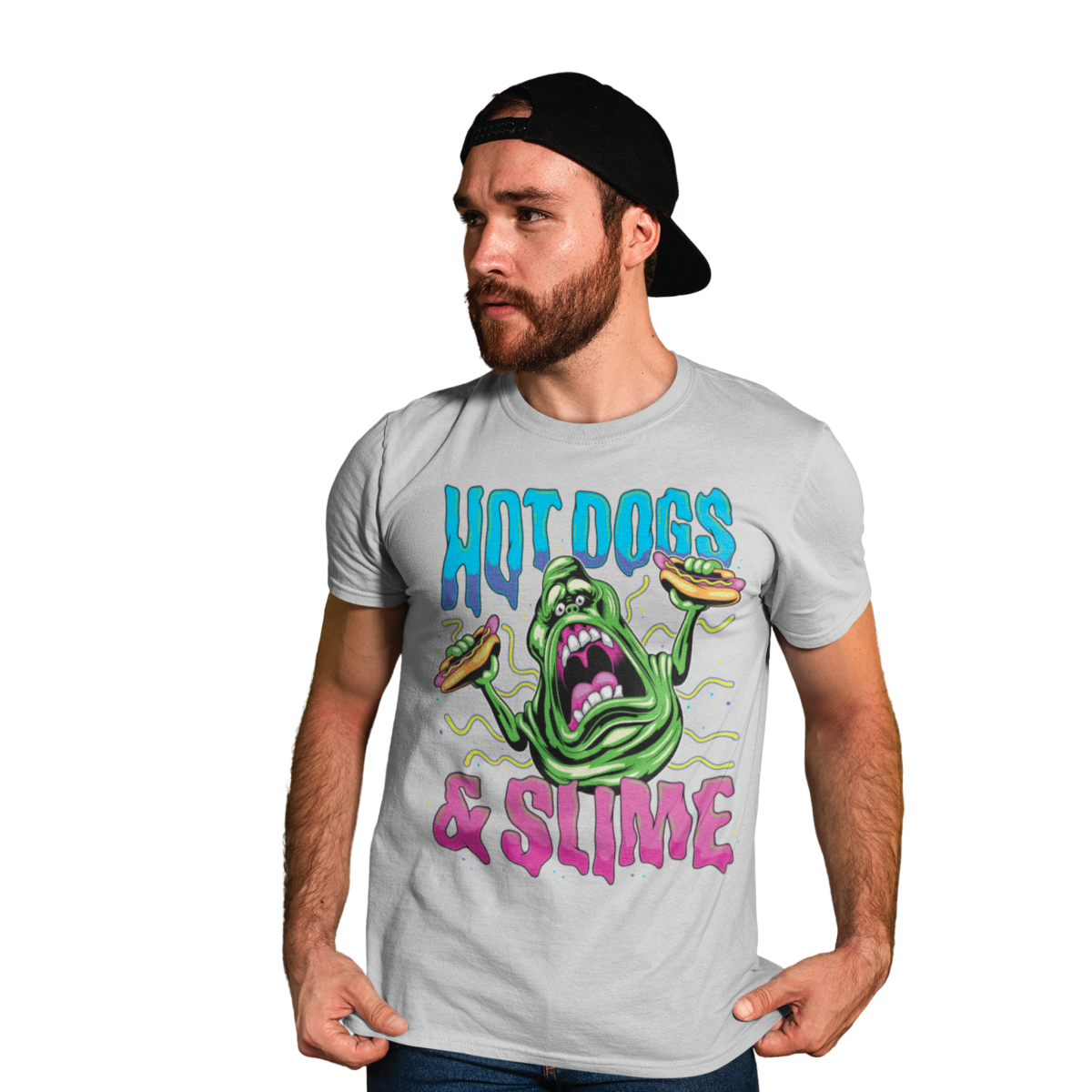 T-shirt Ghostbusters - Hot Dogs And Slime