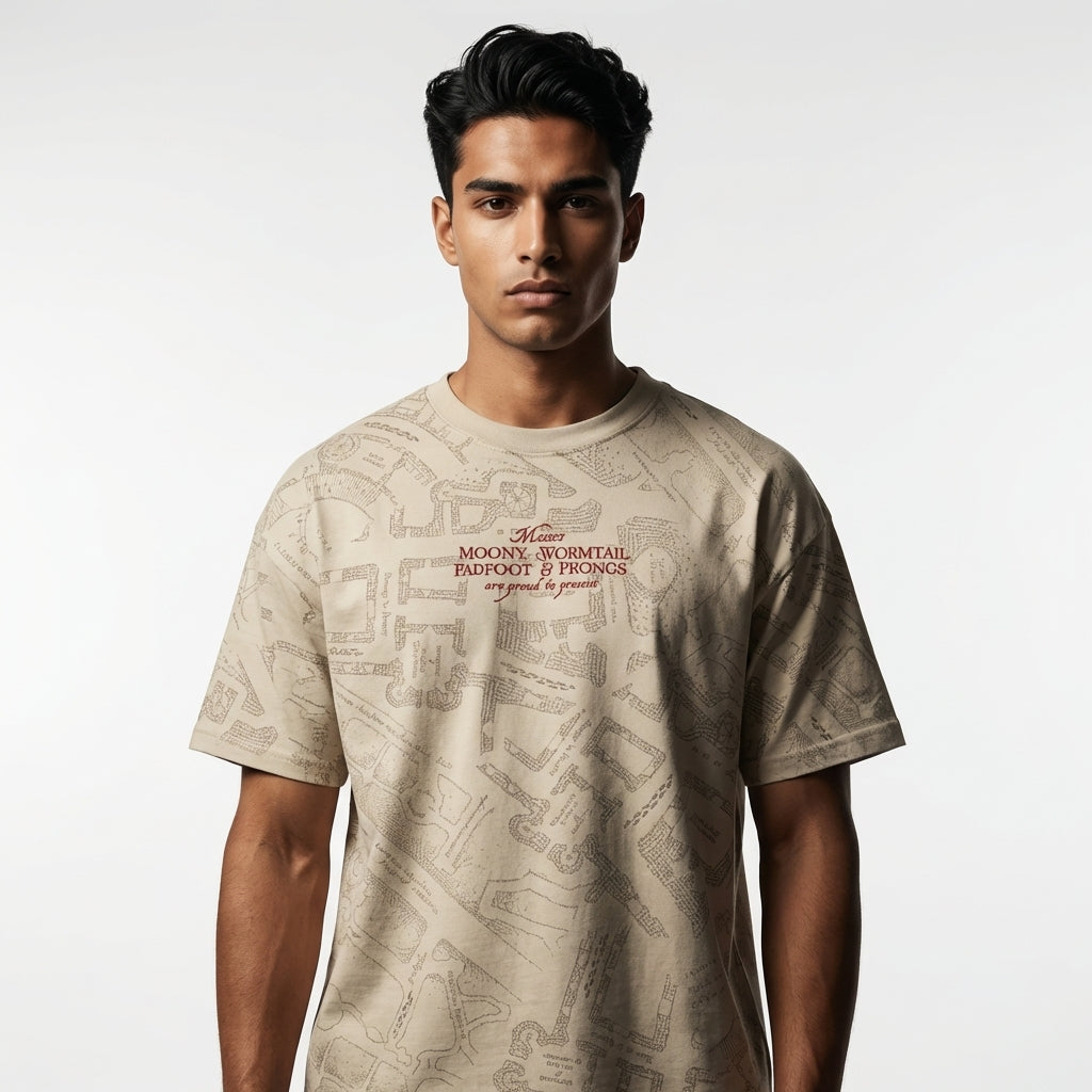 T-shirt Carte du Maraudeur Harry Potter Officiel