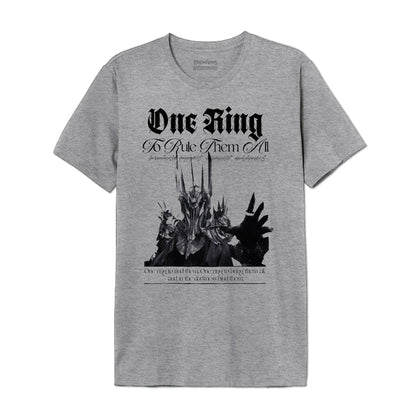 T-shirt Seigneur des Anneaux - Sauron Noir en Coton