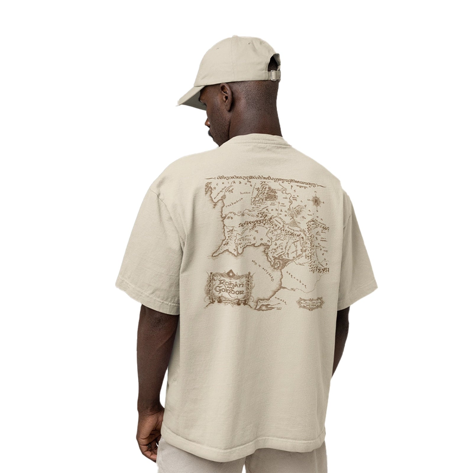T-shirt Oversize Le Seigneur des Anneaux - THE LORD OF THE RING MAP