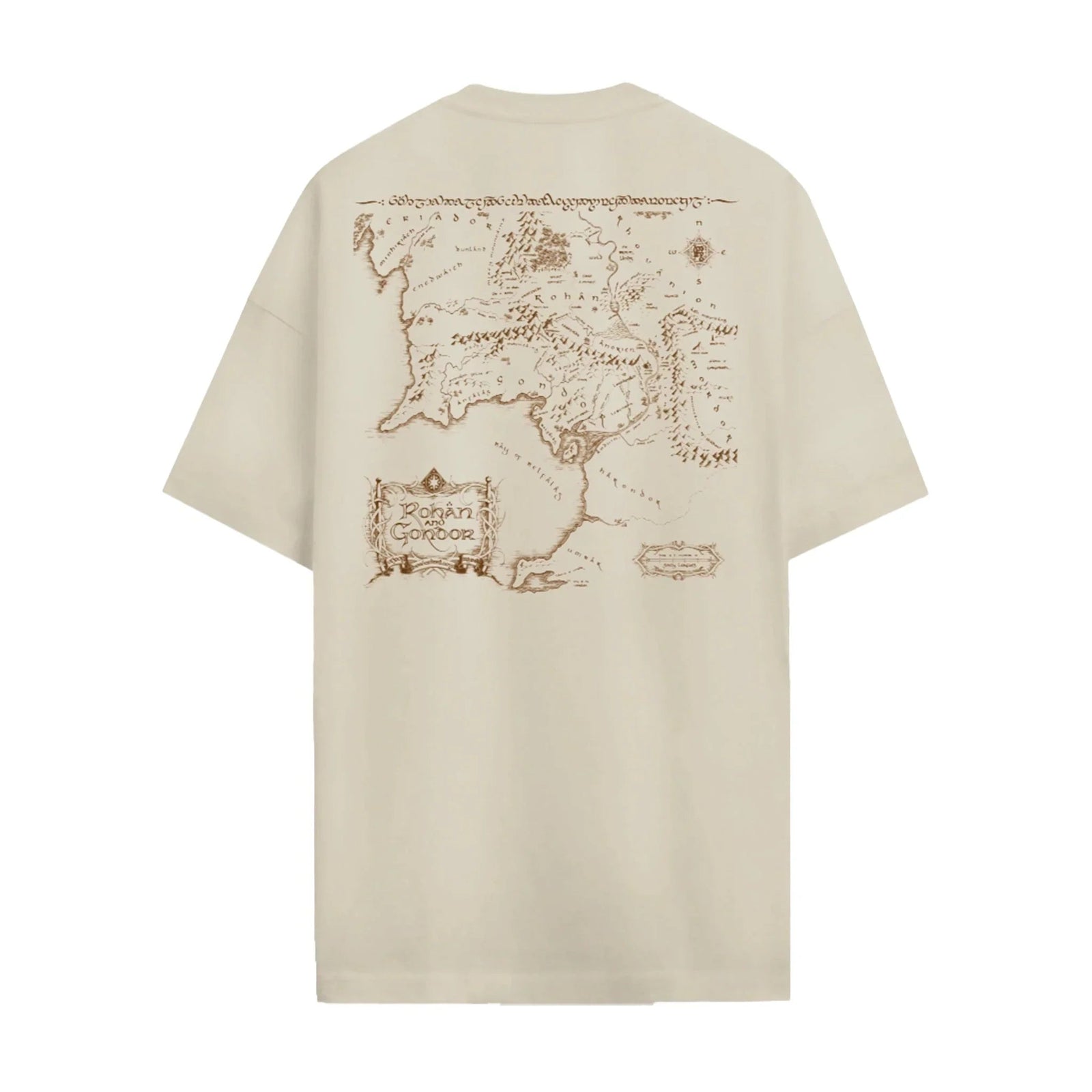 T-shirt Oversize Le Seigneur des Anneaux - THE LORD OF THE RING MAP
