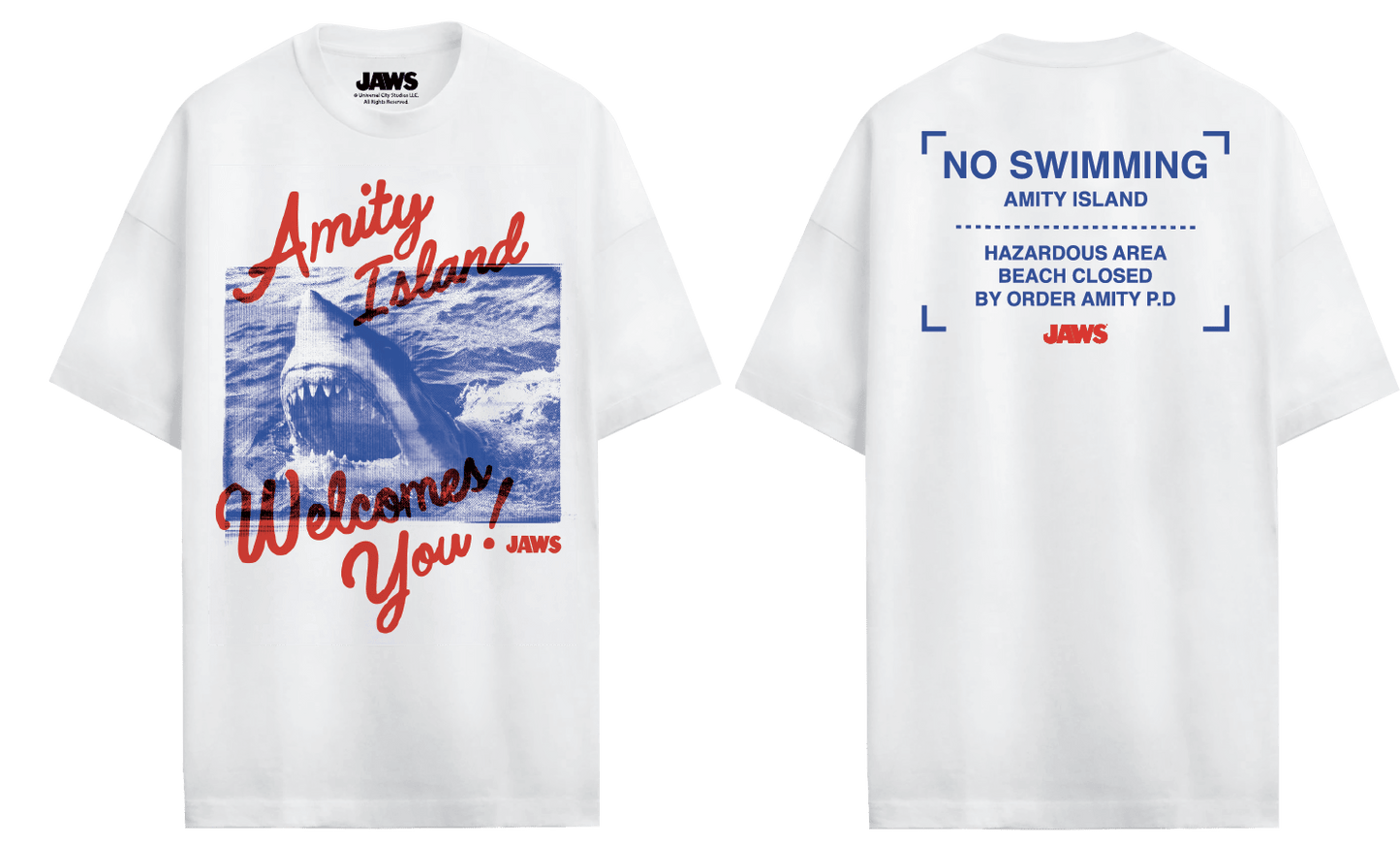 T-shirt Les Dents de la Mer - AMITY ISLAND WELCOMES YOU! - Legend Stuff - Jaws - T-shirt