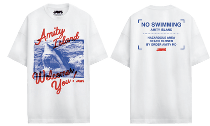 T-shirt Les Dents de la Mer - AMITY ISLAND WELCOMES YOU! - Legend Stuff - Jaws - T-shirt