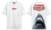 T-shirt Les Dents de la Mer - NO SWIMMING HAZARDOUS AREA