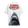 T-shirt Les Dents de la Mer - NO SWIMMING HAZARDOUS AREA