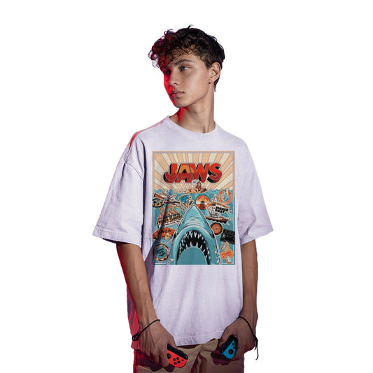 T-shirt Les Dents de la Mer - Vintage Jaws Poster