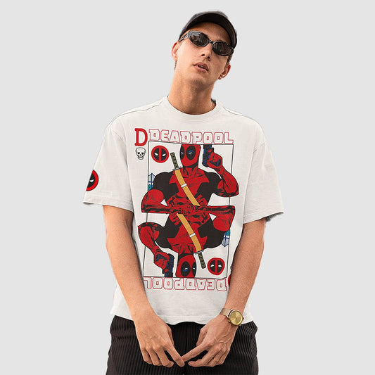 T-shirt oversize Marvel - Deadpool - Card