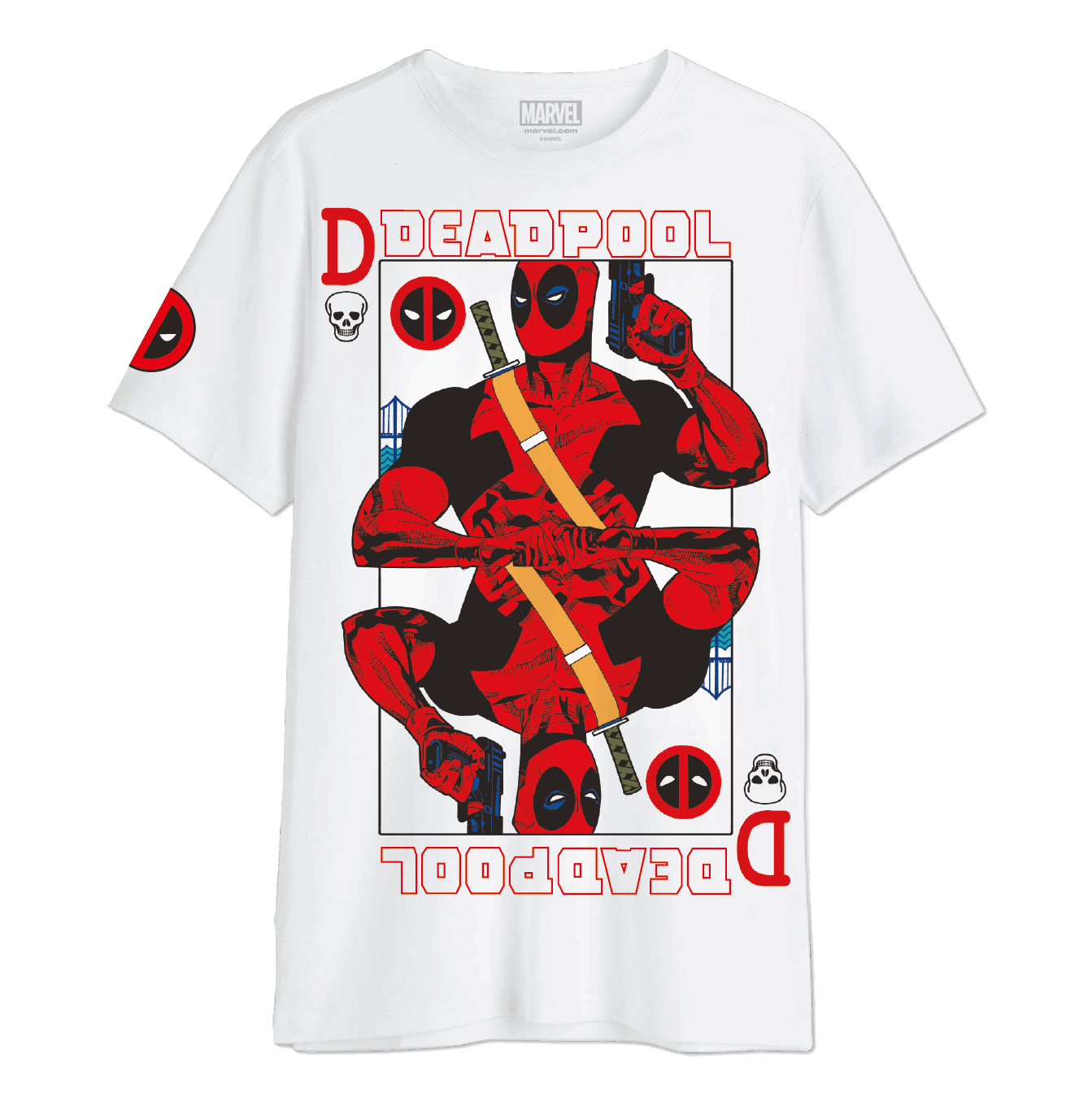 T-shirt Marvel Deadpool oversize blanc