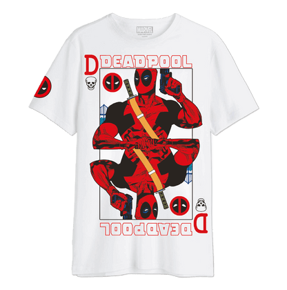 T-shirt Marvel Deadpool oversize blanc