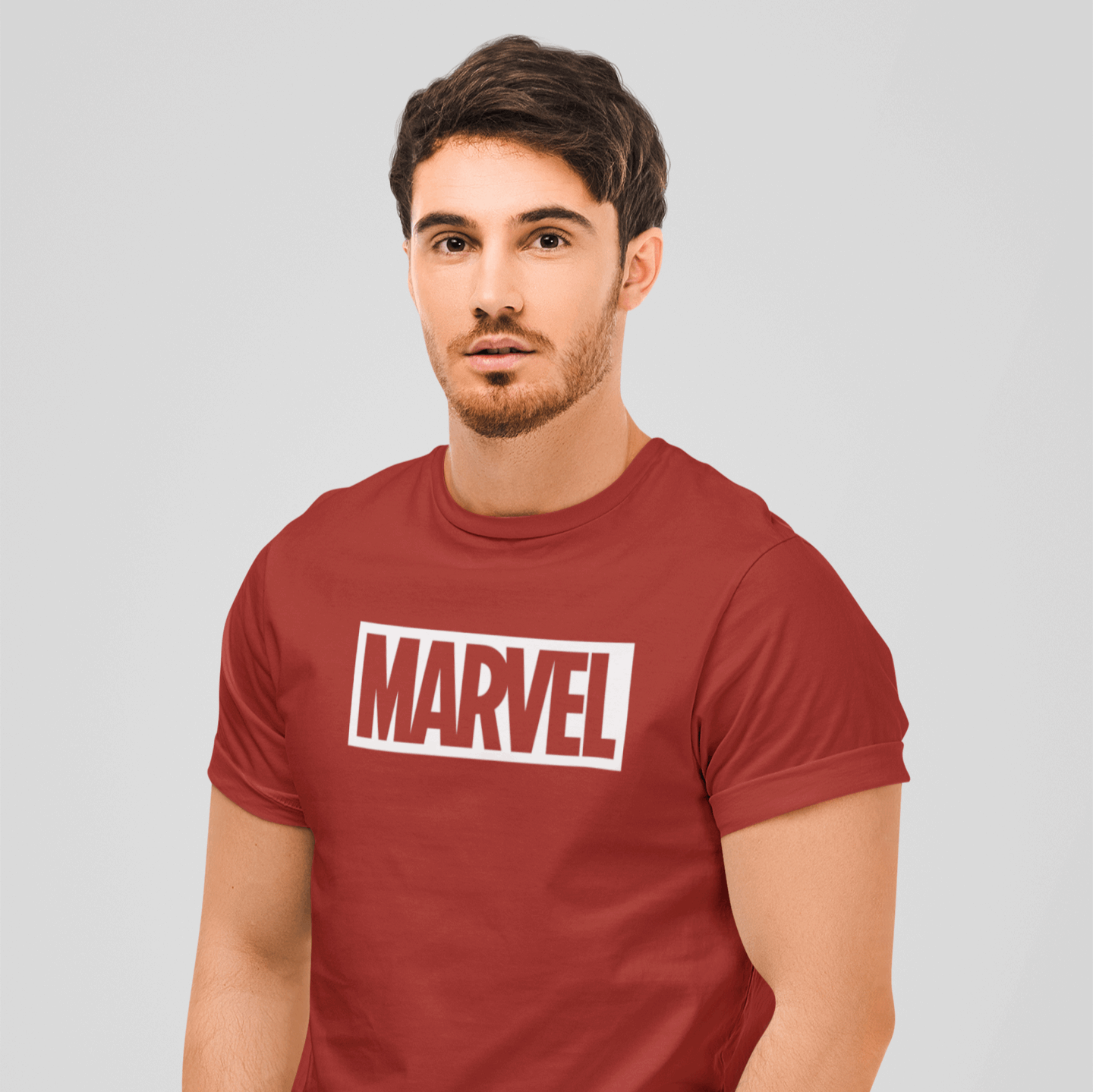 T-shirt Marvel Logo Officiel - Rouge