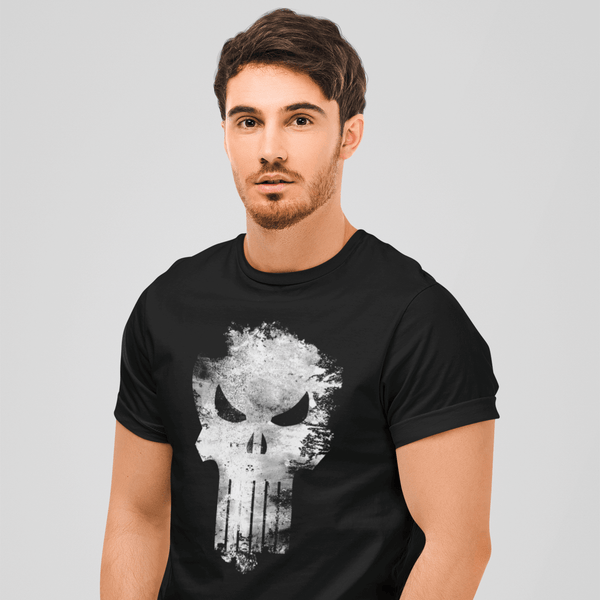 T-shirt Marvel - The Punisher - Distress Skull