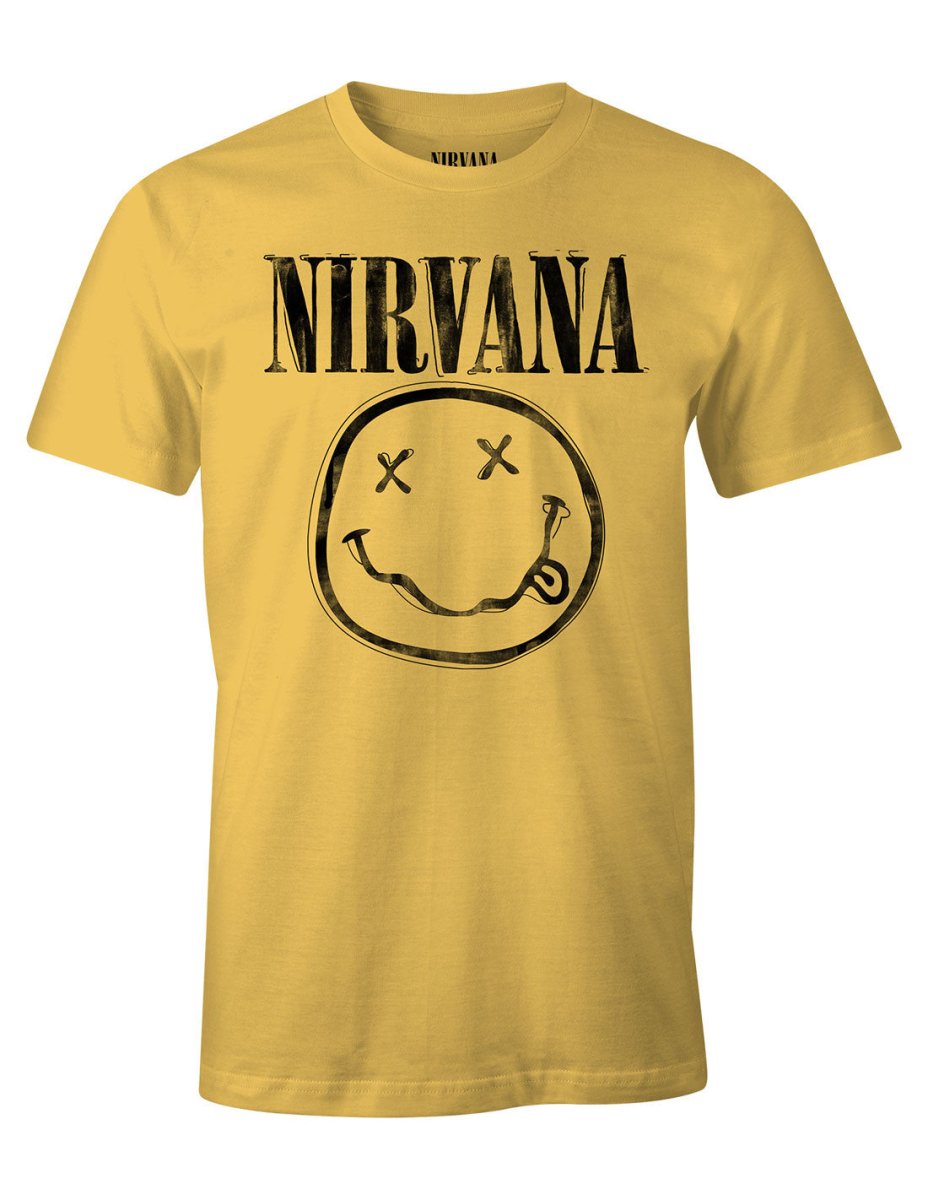 T-shirt Nirvana - Grunge Smiley Logo - Legend Icon T-shirt NIRVANA