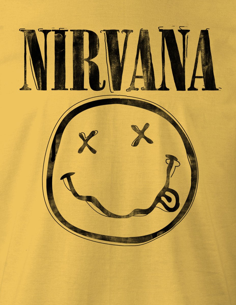 T-shirt Nirvana - Grunge Smiley Logo - Legend Icon T-shirt NIRVANA