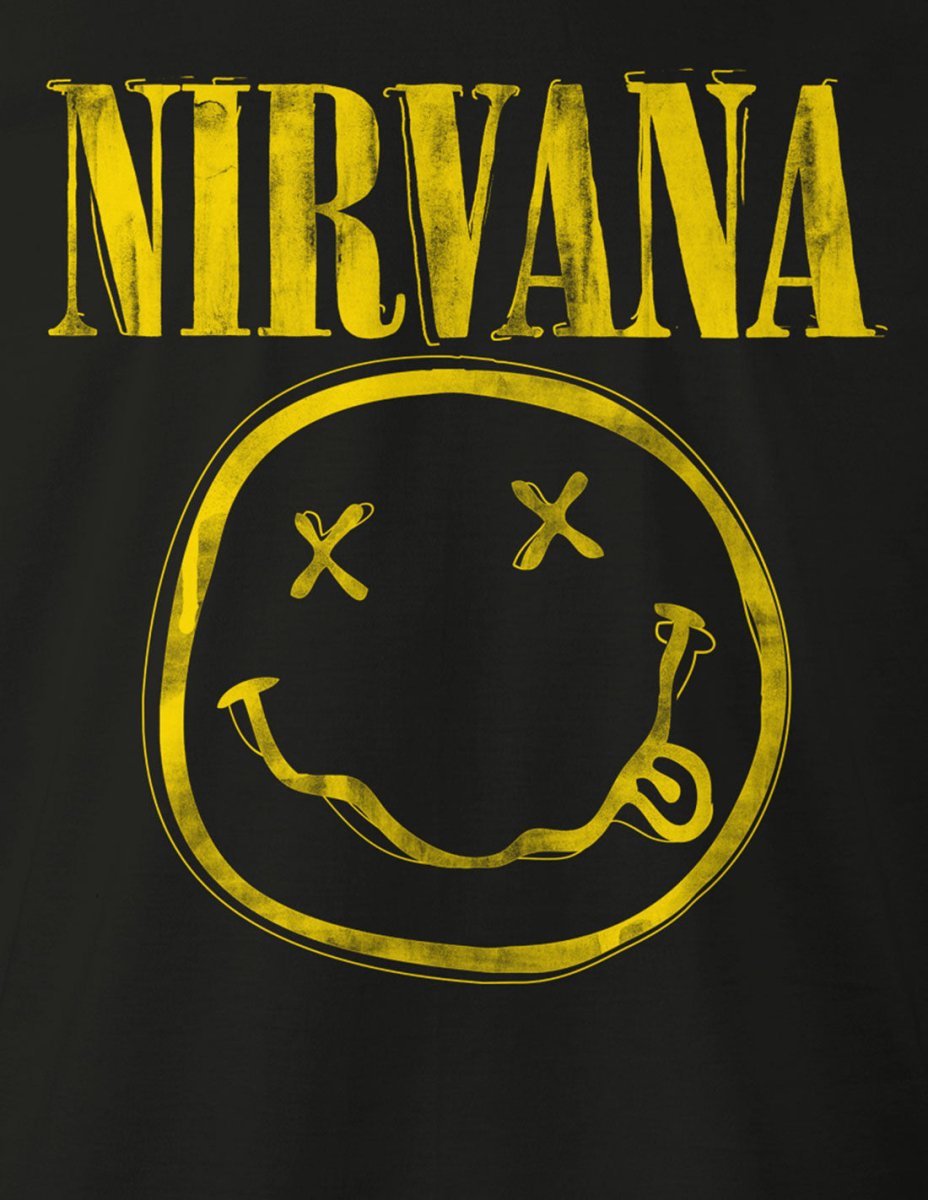 T-shirt Nirvana - Grunge Smiley Logo - Legend Icon T-shirt NIRVANA