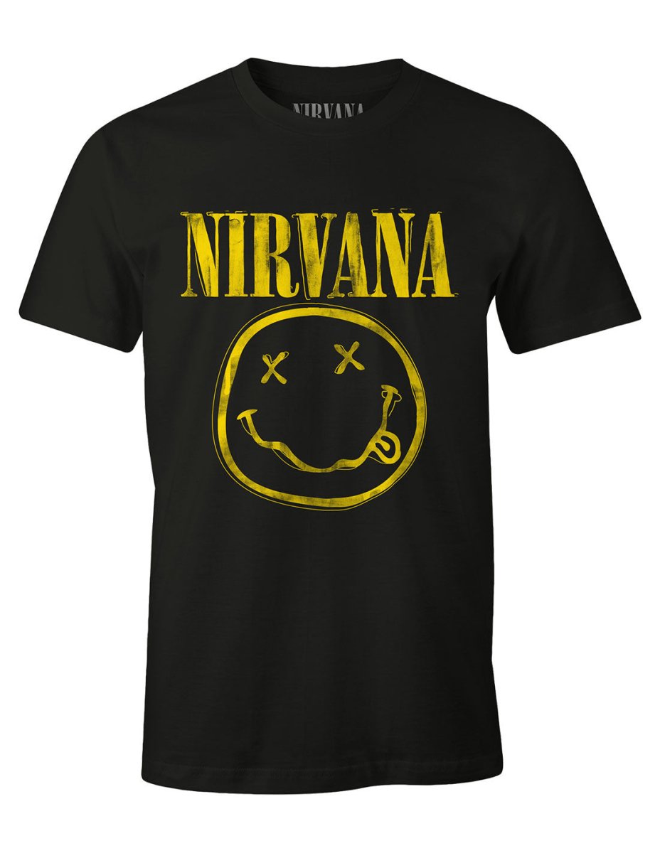 T-shirt Nirvana - Grunge Smiley Logo - Legend Icon T-shirt NIRVANA