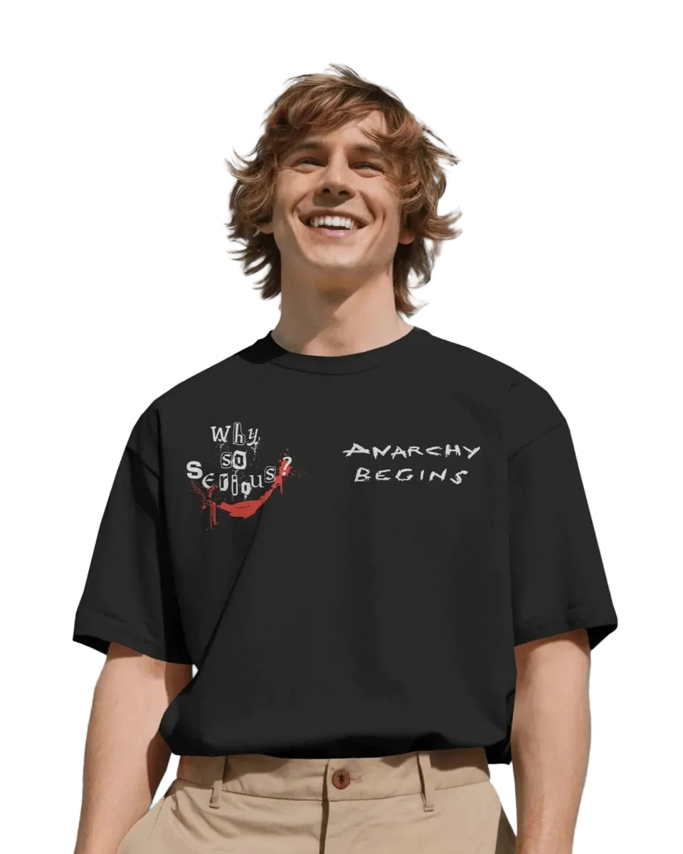T-shirt Oversize DC Comics  - WHY SO SERIOUS?