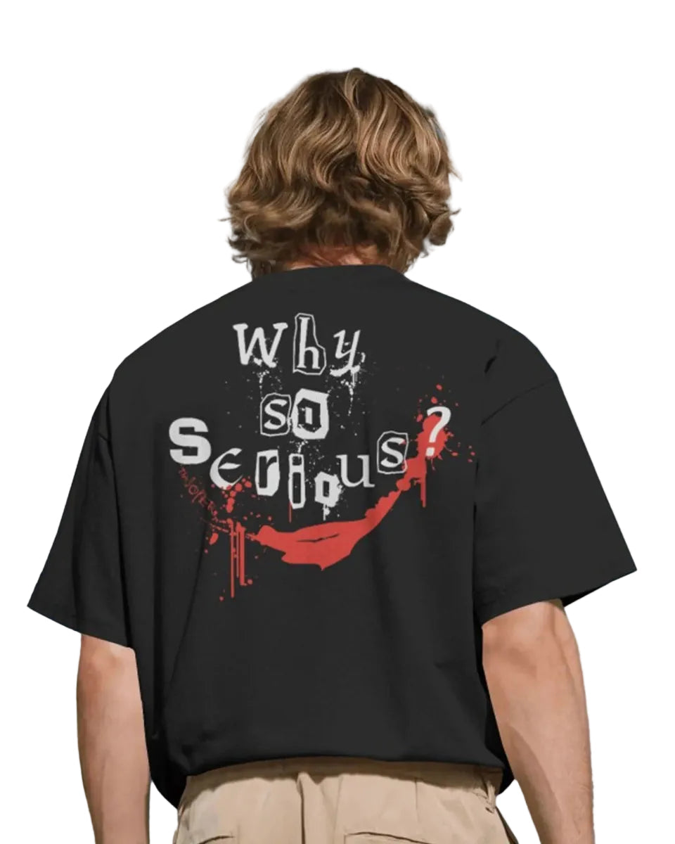 T-shirt Oversize DC Comics  - WHY SO SERIOUS?
