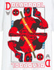 T-shirt Marvel Deadpool oversize blanc