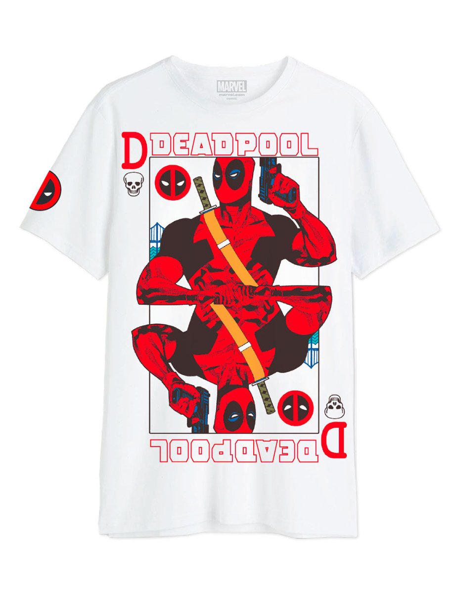 T-shirt Marvel Deadpool oversize blanc