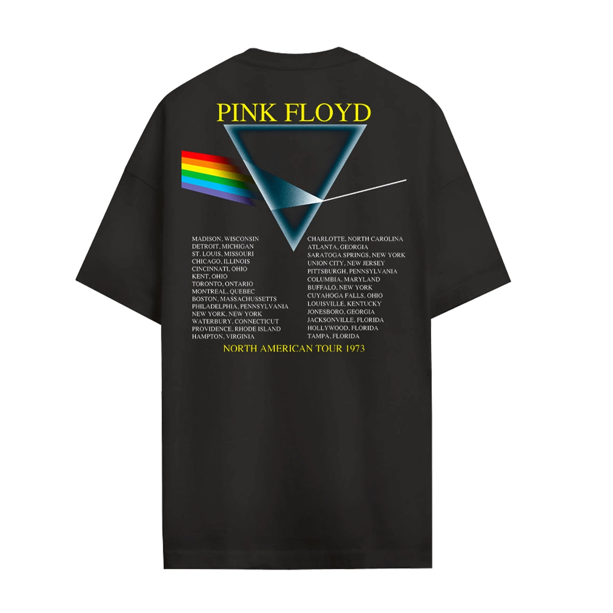 T-shirt Pink Floyd Dark Side - Tournée Nord-Américaine