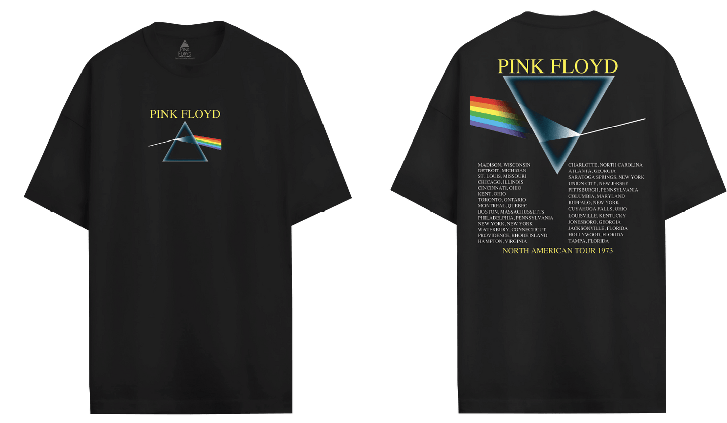 T-shirt Pink Floyd Dark Side - Tournée Nord-Américaine