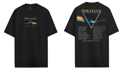 T-shirt Pink Floyd Dark Side - Tournée Nord-Américaine