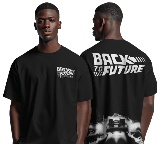 T-shirt Retour vers le Futur Officiel – Logo & DeLorean Recto Verso - Legend Stuff - Retour vers le futur - T-shirt