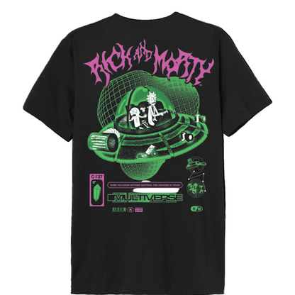 T-shirt Rick and Morty Officiel – Multiverse Recto Verso - Legend Stuff - Rick et Morty - T-shirt