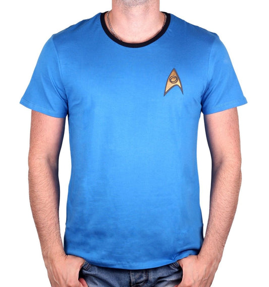 T-shirt Star Trek - Costume Spock Bleu - Legend Icon T-shirt Star Trek