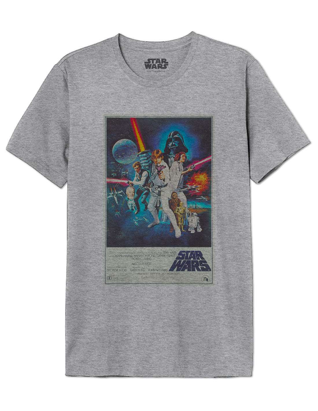 T-shirt Star Wars A New Hope Poster Gris Chinè