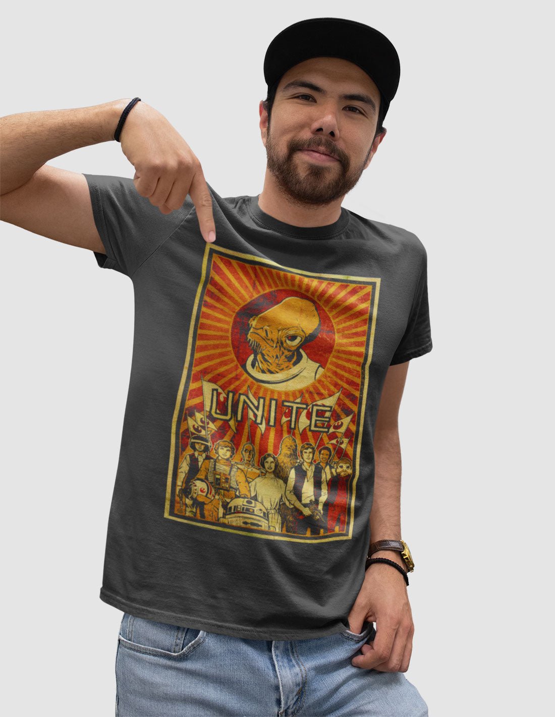 T-shirt Star Wars Officiel - Unite With Ackbar