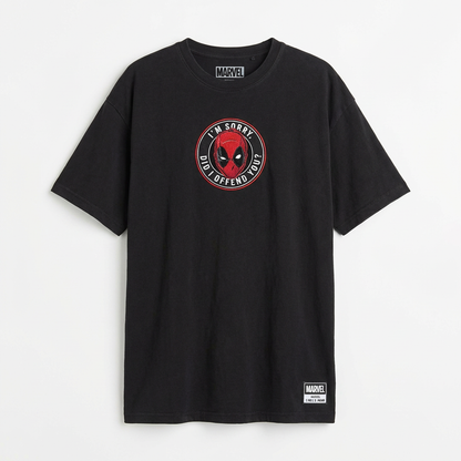 T-shirt Oversize Deadpool Sarcastic Emblem Premium