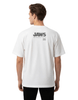 T-shirt blanc Jaws avec logo et année 1975, style mode homme