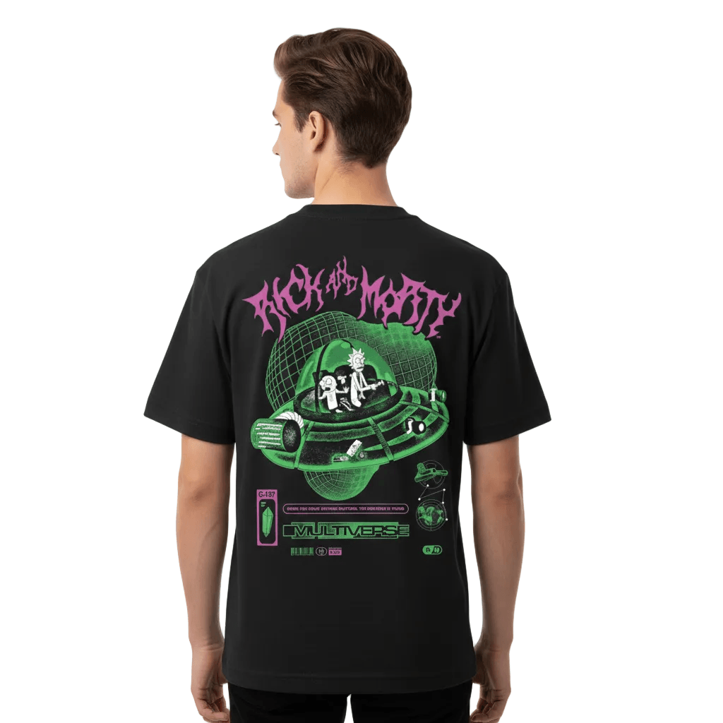 T-shirt Rick and Morty Officiel – Multiverse Recto Verso