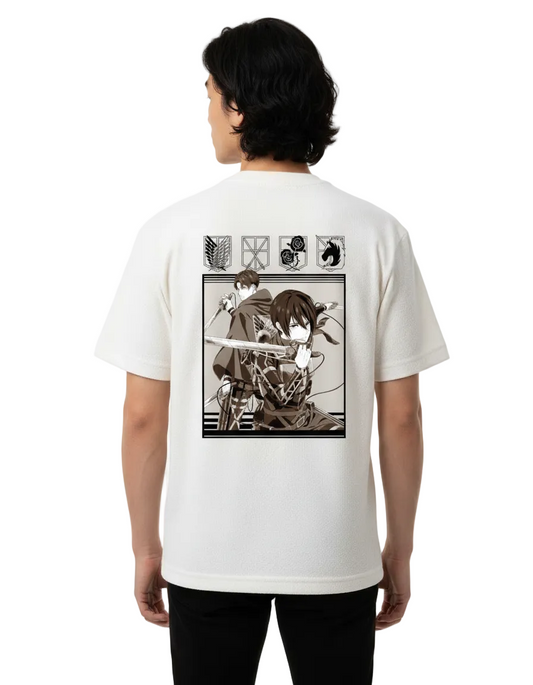 T-shirt L'Attaque des Titans Oversize - ATTACK ON TITANS TROUP