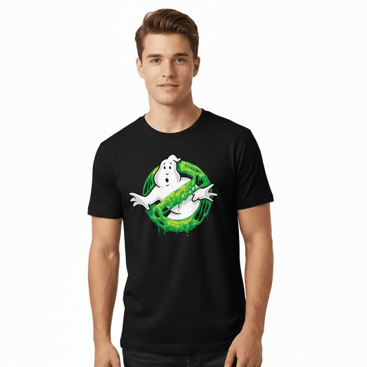 T-shirt Ghostbusters Officiel – Logo Slime Glow in the Dark