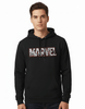 Sweat-shirt Marvel 2025 - Marvel logo Group Black & White with RED OUTLINE